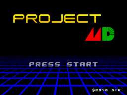 Project MD Title Screen